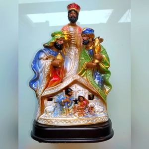 One Of A Kind POC Nativity Scene Music Box.